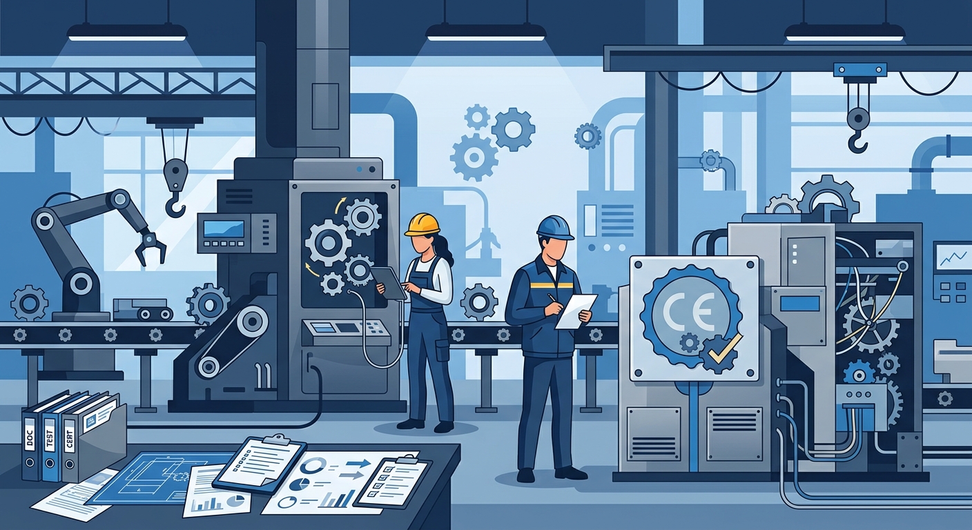 CE marking certification for industrial machinery and equipment - EU Machinery Directive 2006/42/EC